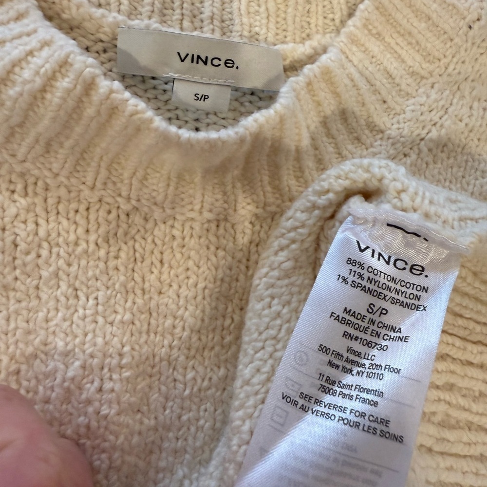 Vince Ribbed Knit Sweater NWOT - Picture 7 of 8